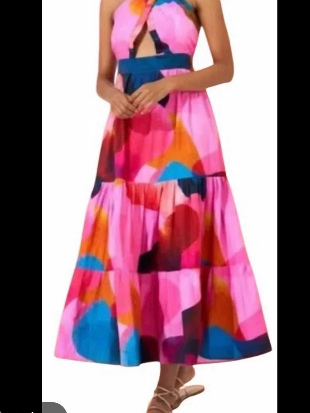 Oliphant Pink Multi-Color dress - size S